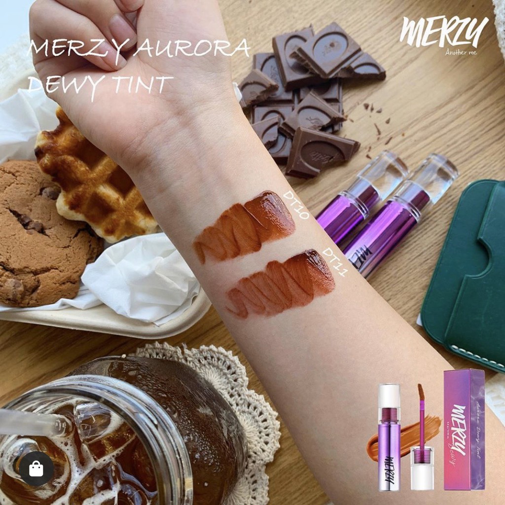 [NEW][MÀU MỚI DT10-11] Son Tint Bóng Cho Đôi Môi Căng Mọng Merzy Aurora Dewy Tint